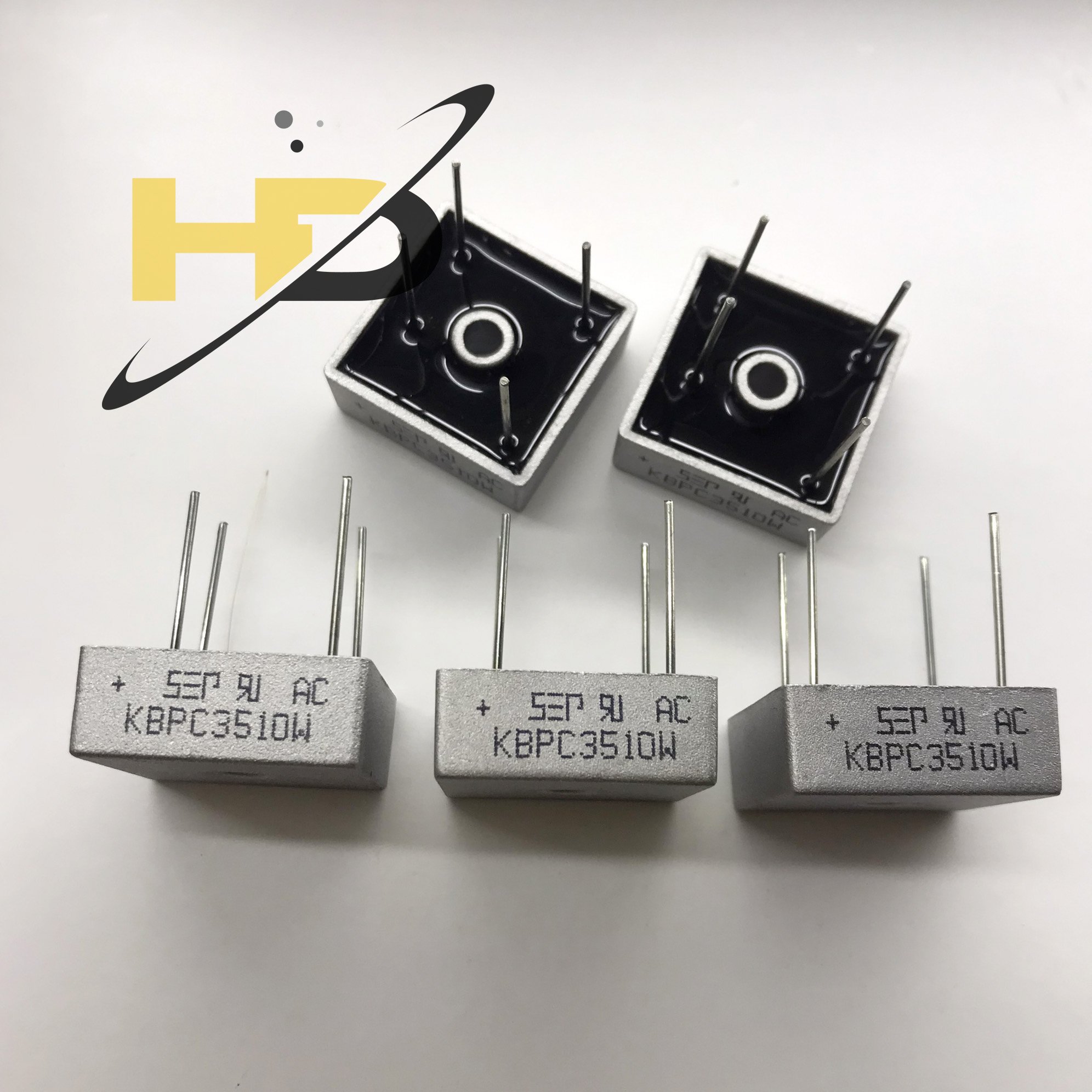 (Bộ 3 Con) Chỉnh Lưu Cầu KBU1010, Diode Cầu KBU 1010 10A 1000V DIP-4 ...