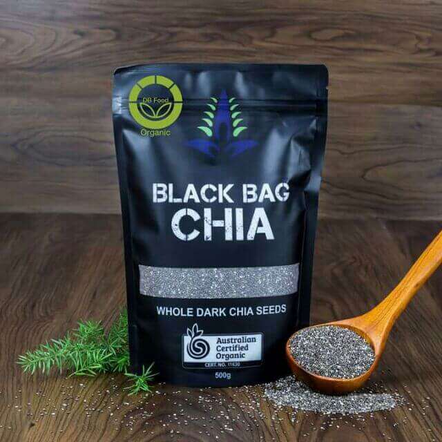 Combo 2 túi Hạt Chia đen Úc Hữu cơ 500g. Thực phẩm ăn kiêng