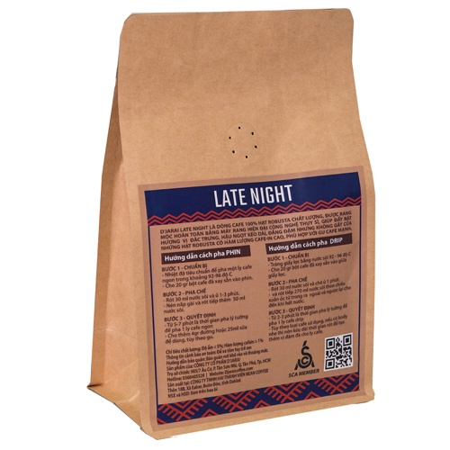 Cà phê bột Late Night 250g