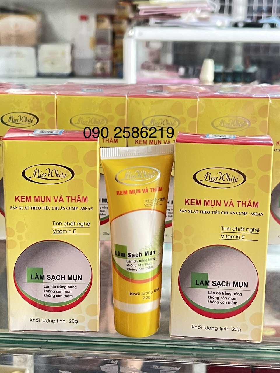 Kem hết mụn, hết thâm Miss White tuýp  20g