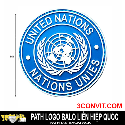 Path logo phù hiệu U.N dán balo