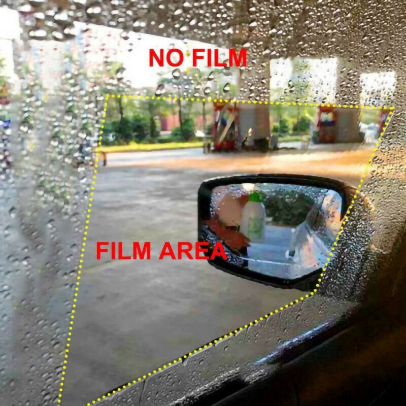 4 cái / bộ Phim bảo vệ cửa sổ bên ô tô Miếng dán chống thấm nước chống sương mù- Phụ Kiện Đồ Chơi Ô Tô Xe Hơi EUNOIA
