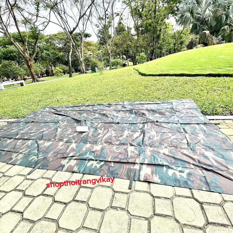 [3m2m x 1m8] Tăng che mưa, tấm bạt che mưa rằn ri cao cấp (Miễn phí giao hàng )