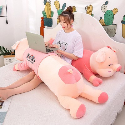 Gối Ôm Gấu Bông Hình Heo 1M2