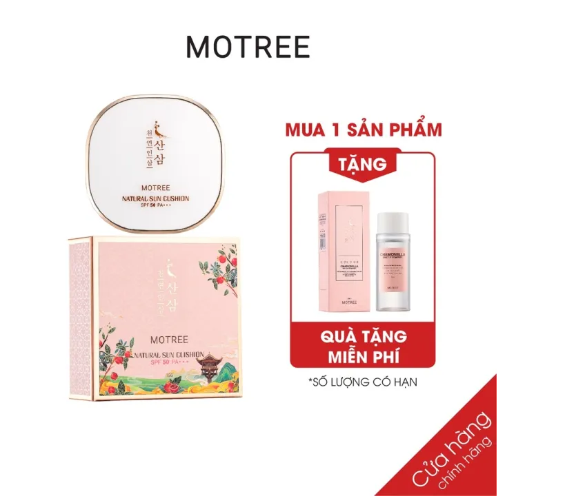 [ THẾ HỆ MỚI ]Phẩn Phủ Cushion Chống Nắng Lựu Sâm Motree