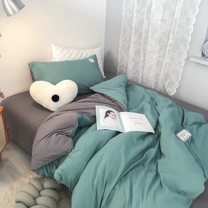 Bộ ga gối Cotton Tici Siêu mịn mát - Ga gối chăn hè