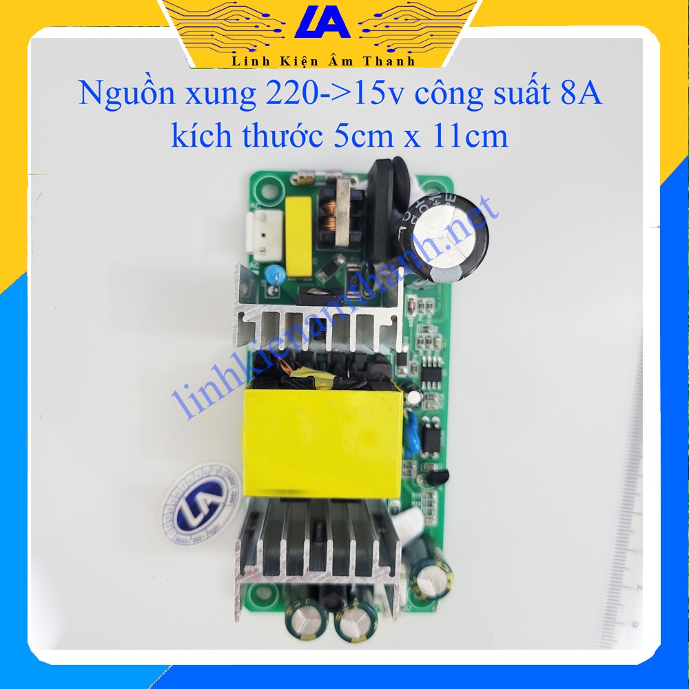 Nguồn loa kéo 15v 8a sạc cho loa kéo