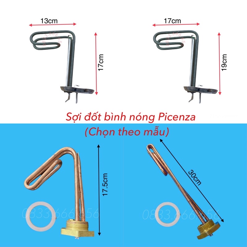 Sợi Đốt Bình Nóng Lạnh Picenza Chính Hãng