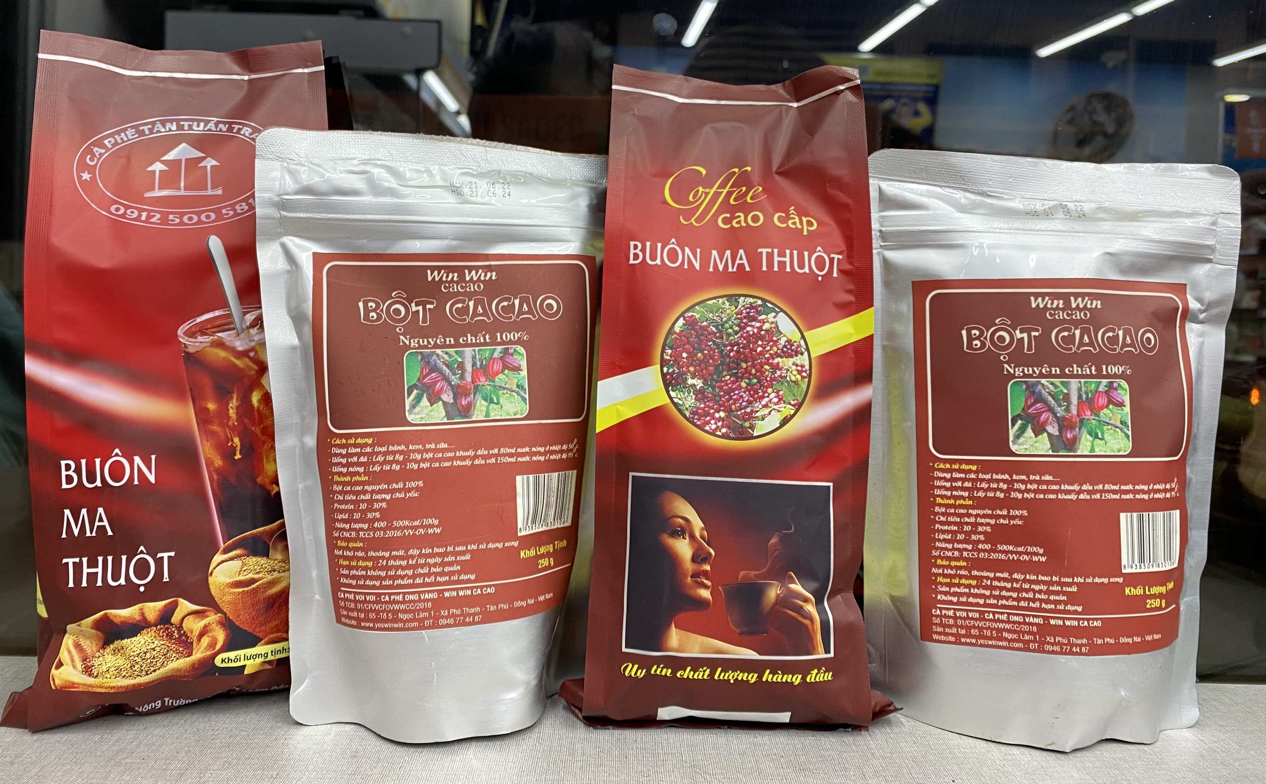 Bột Ca cao Nguyên Chất 100% - Cacao Yes Win Win 250Gr