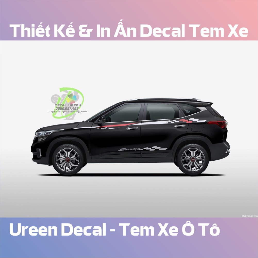Decal Tem Xe SELTOS Mẫu 005