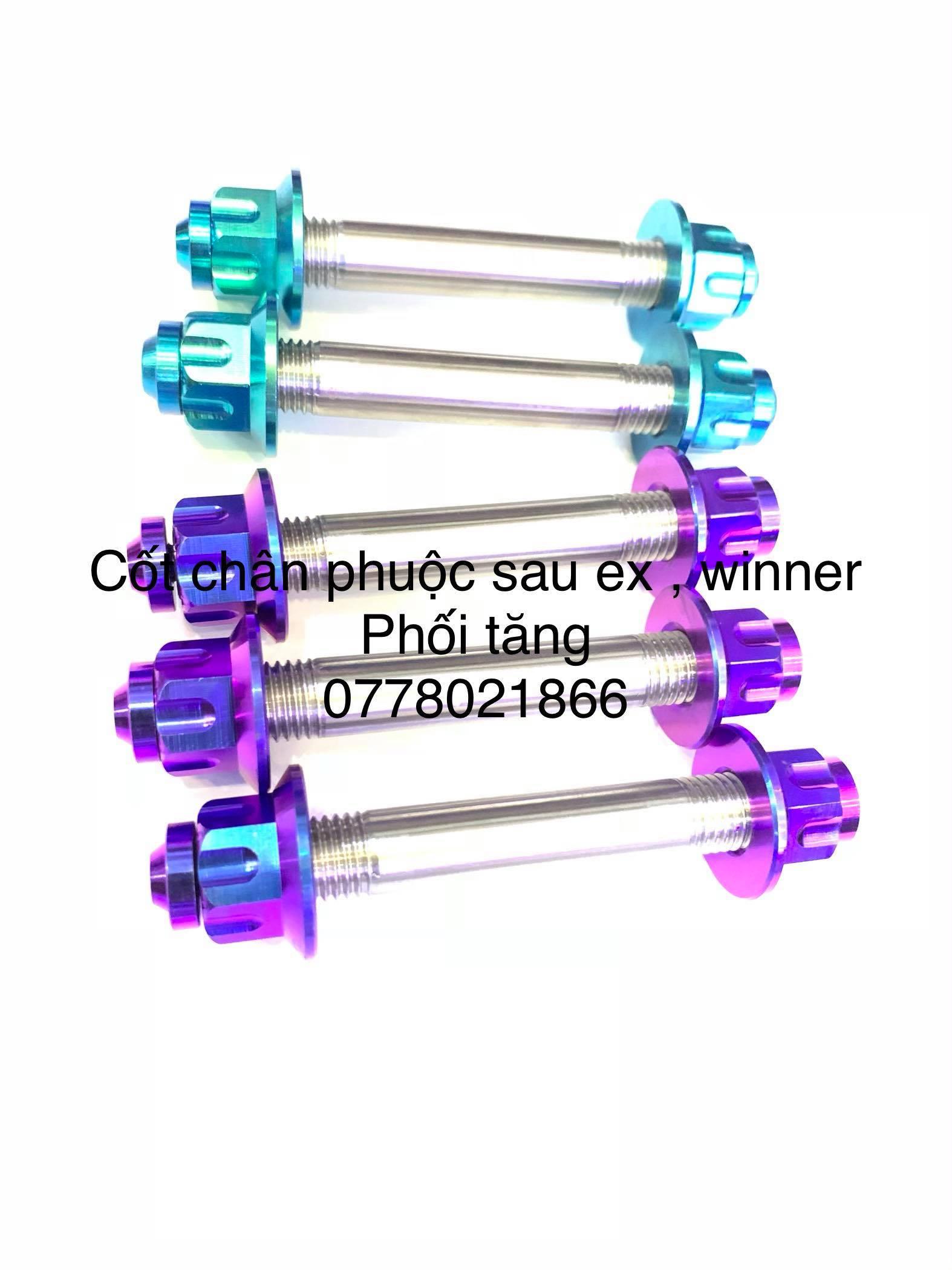 [HCM]Cốt chân phuộc + Tán Ốc Titan Gr5 Exciter  Winner  Sonic