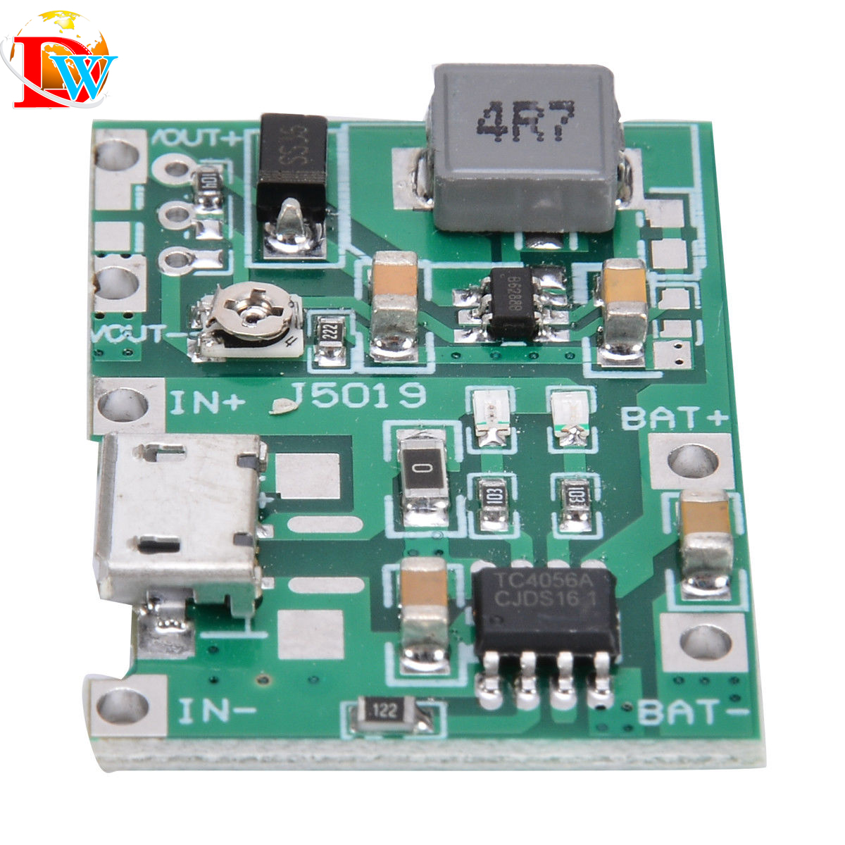 Mô Đun Sạc Pin Lithium 3.7v 9v 5v 2a 4.3-27v