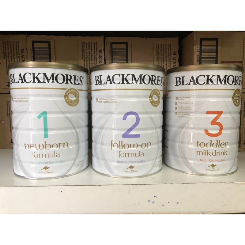 Sữa BLACKMORE 900gr đủ 3 số 123 Úc Date 2024
