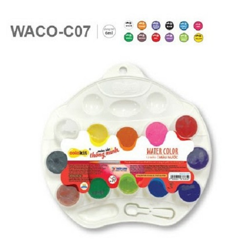 ⏩ Màu nước Colokit WACO-C07 - 12 màu (có kèm cọ)