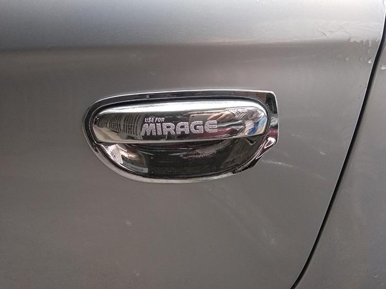 Ốp Tay Và Hõm Cửa Xe Mitsu Attrage 2018 2019-2020 Mạ Crom Cao Cấp, Giúp Chống Xước, Làm Đẹp Xe, Có Sẵn Keo Dính 2 Mặt, Lắp Đặt Dễ Dàng Tại Nhà