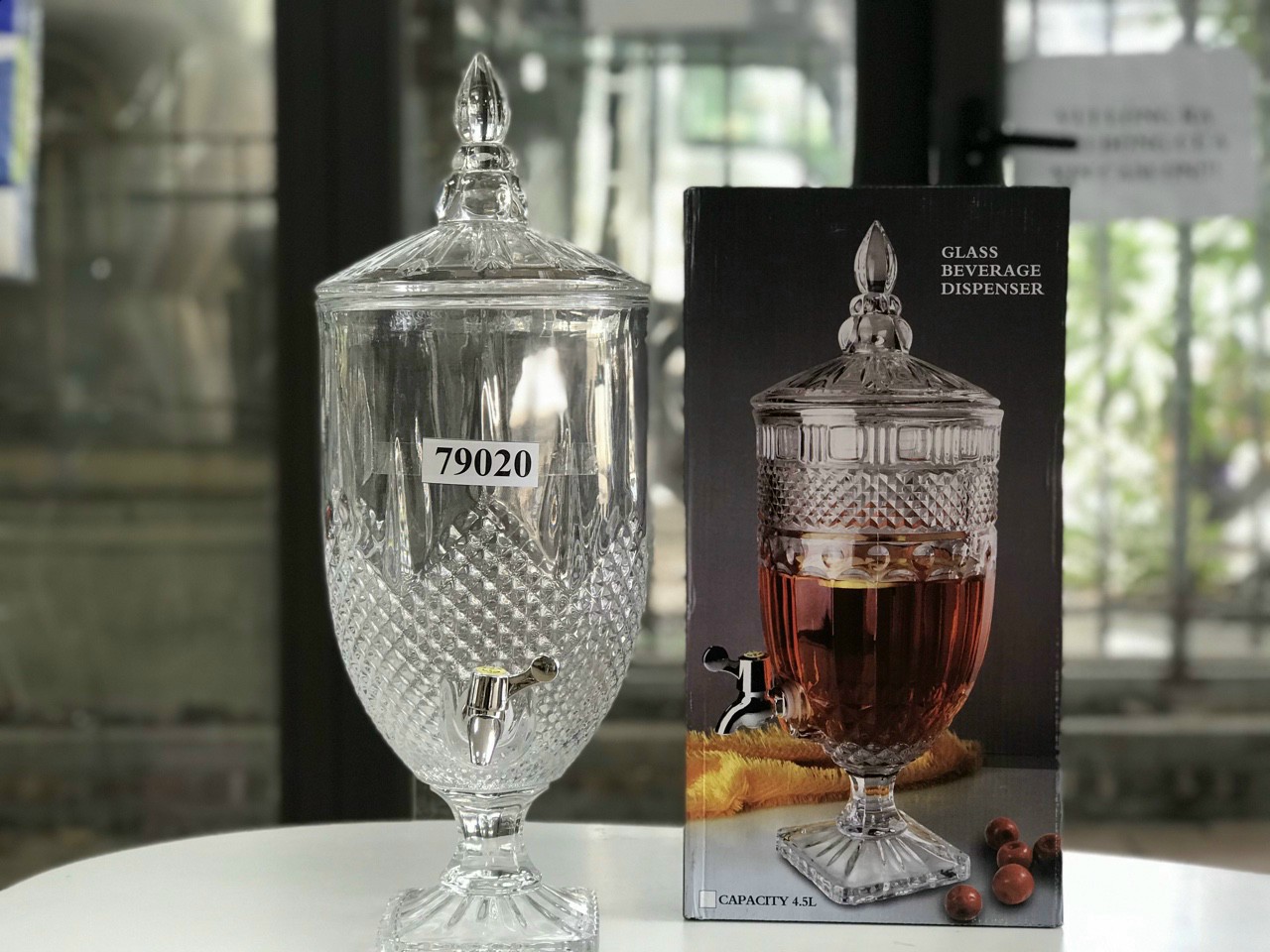 BÌNH THỦY TINH CAO CẤP CÓ VÒI 3 LÍT