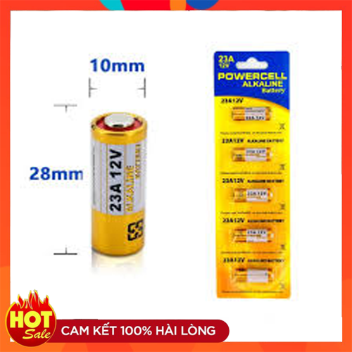 Pin Alkline 12V - 23A Sử dụng cho Cửa cuốn , Chuông cửa .....