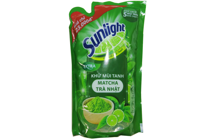 [HCM]Túi Nước Rửa Chén Sunlight 750g -Chanh 100 %