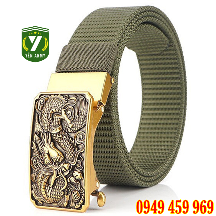 Dây Lưng Lính - Thắt Lưng Lính Mỹ - Dây Nịt Vải Bố Xịn