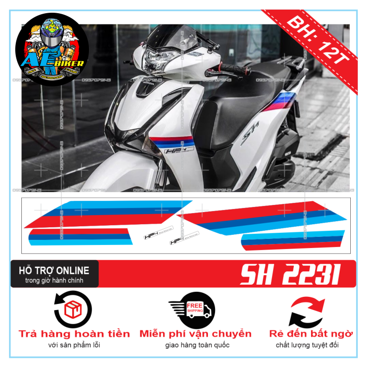 TEM XE SH 2019 HP4 - DECAL BIKER