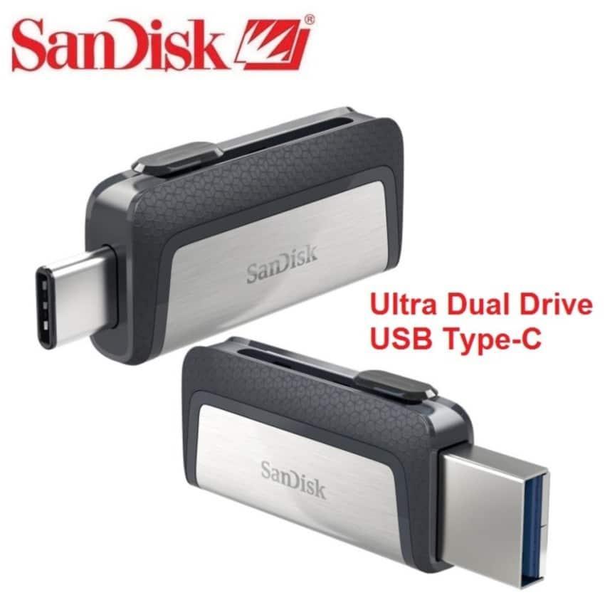 USB OTG Sandisk Ultra Dual Type-C 3.1 128GB 150MB/s (Bạc) - Nhat Tin Authorised Store