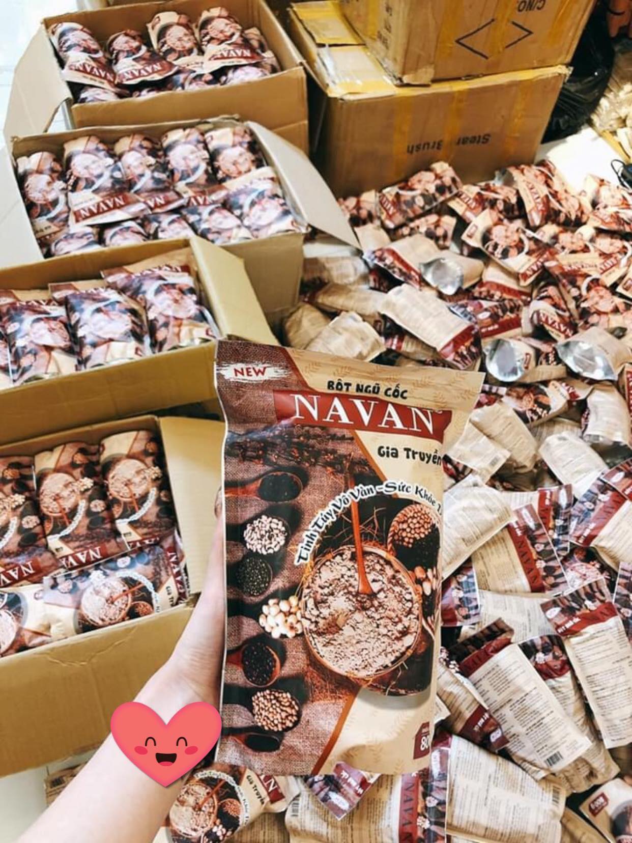 Bột Ngũ Cốc Gia Truyền Navan 800g