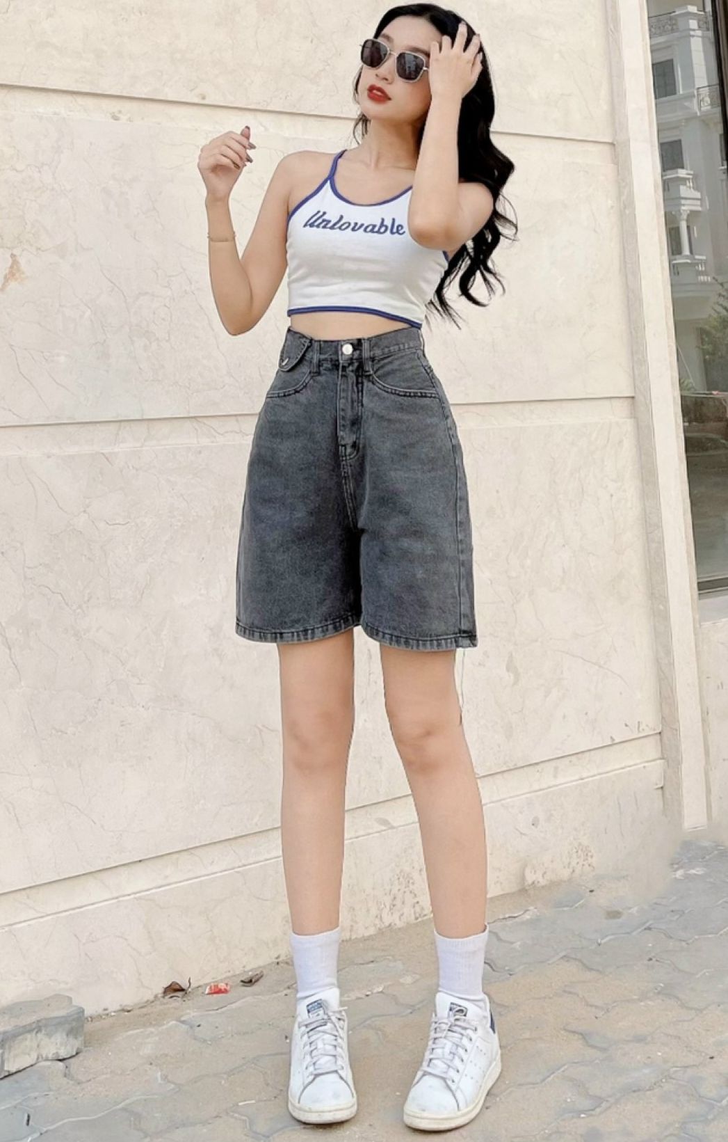 QUẦN JEANS NGỐ LỬNG NỮ LƯNG CAO PHỐI TÚI NẮP XÁM NHẠT FORM RỘNG LAI CUỐN VẢI MỀM MỊN CHUẨN FORM HOT HIT SIÊU XỊN SÒ CAO CẤP UTI