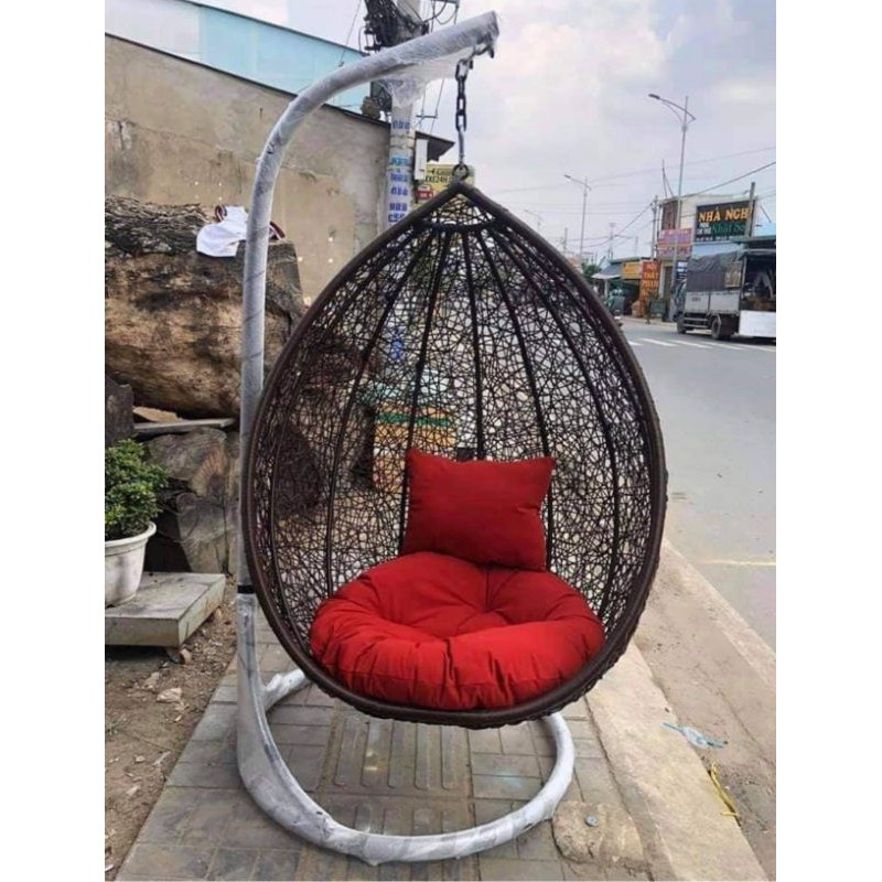 [HCM]Xích Đu Đơn Đan Rối Màu Đen