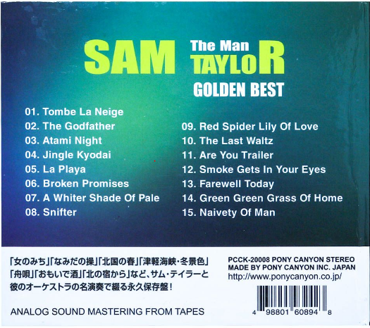 The Man Golden Best - Sam Taylor Vol.2