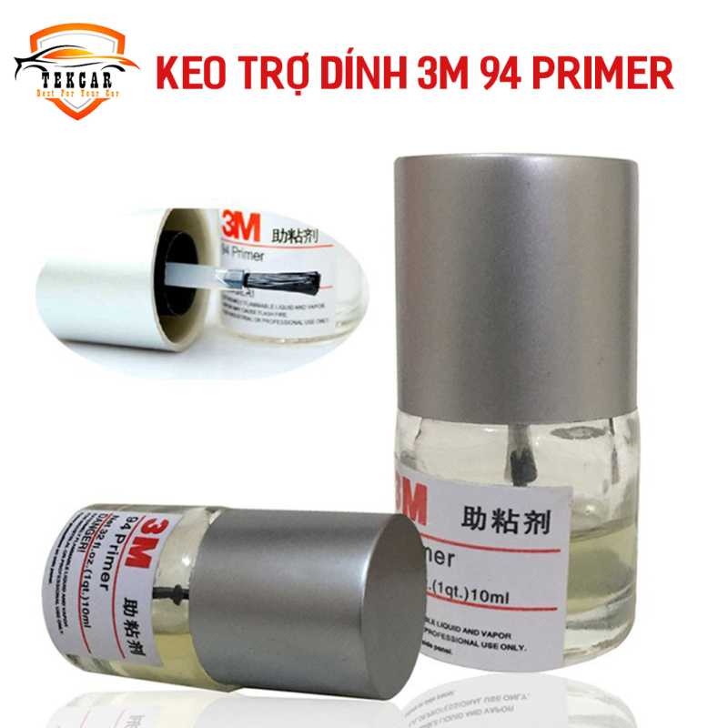 Keo trợ dính 3M 94 Primer 10ml, keo mồi chất dung môi tăng bám tăng độ kết dính cho băng 2 mặt hỗ trợ dán phụ kiện xe, keo nước tăng dính 3m94