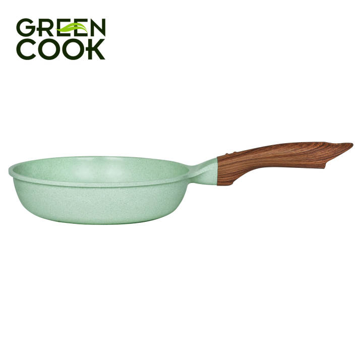 Chảo đúc đáy từ chống dính men đá ceramic xanh ngọc 20 cm Green Cook GCP06-20IH công nghệ Hàn Quốc - Hình ảnh 6