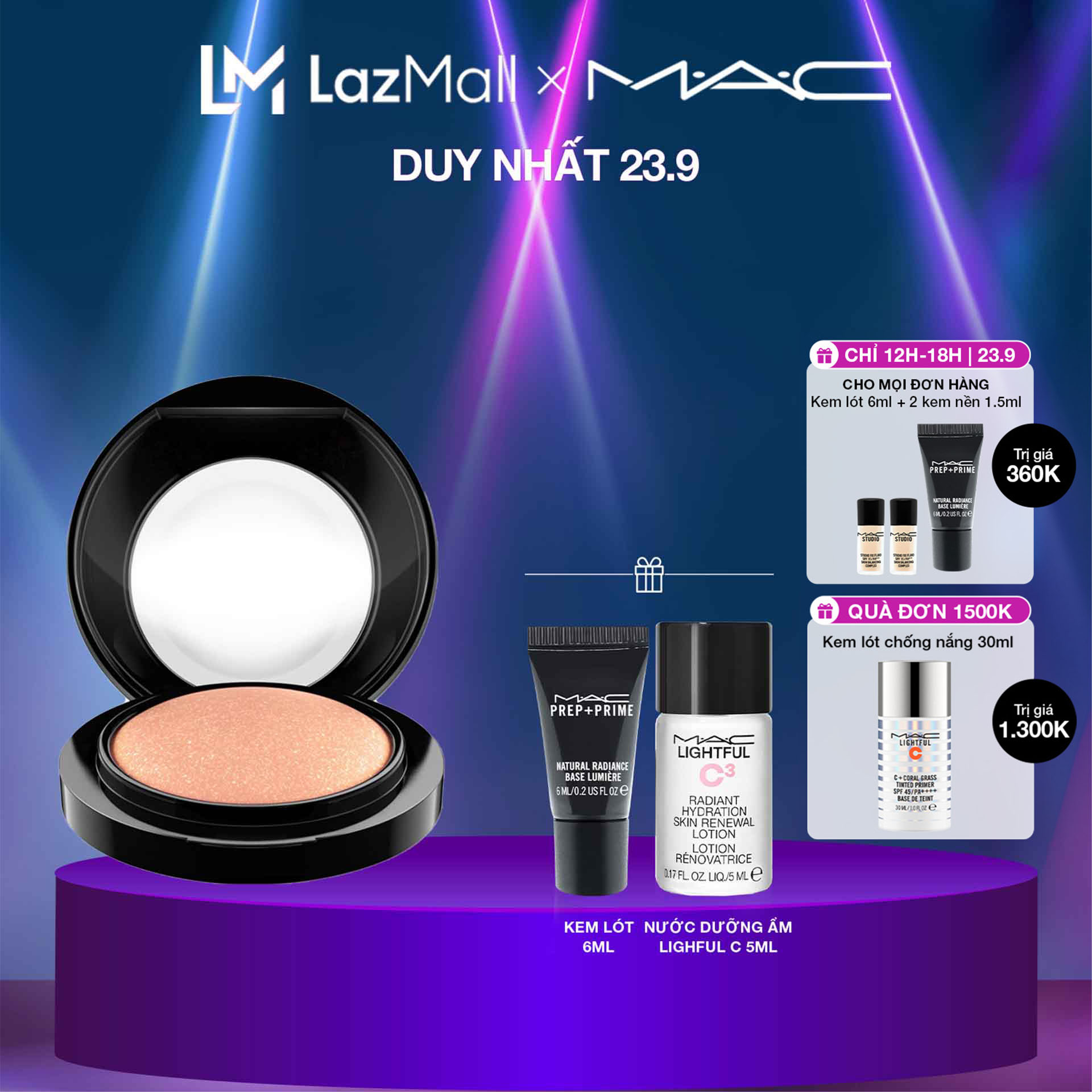 Phấn má hồng mềm mịn lên màu chuẩn và chứa khoáng chất nuôi dưỡng da MAC Mineralize Blush 4g