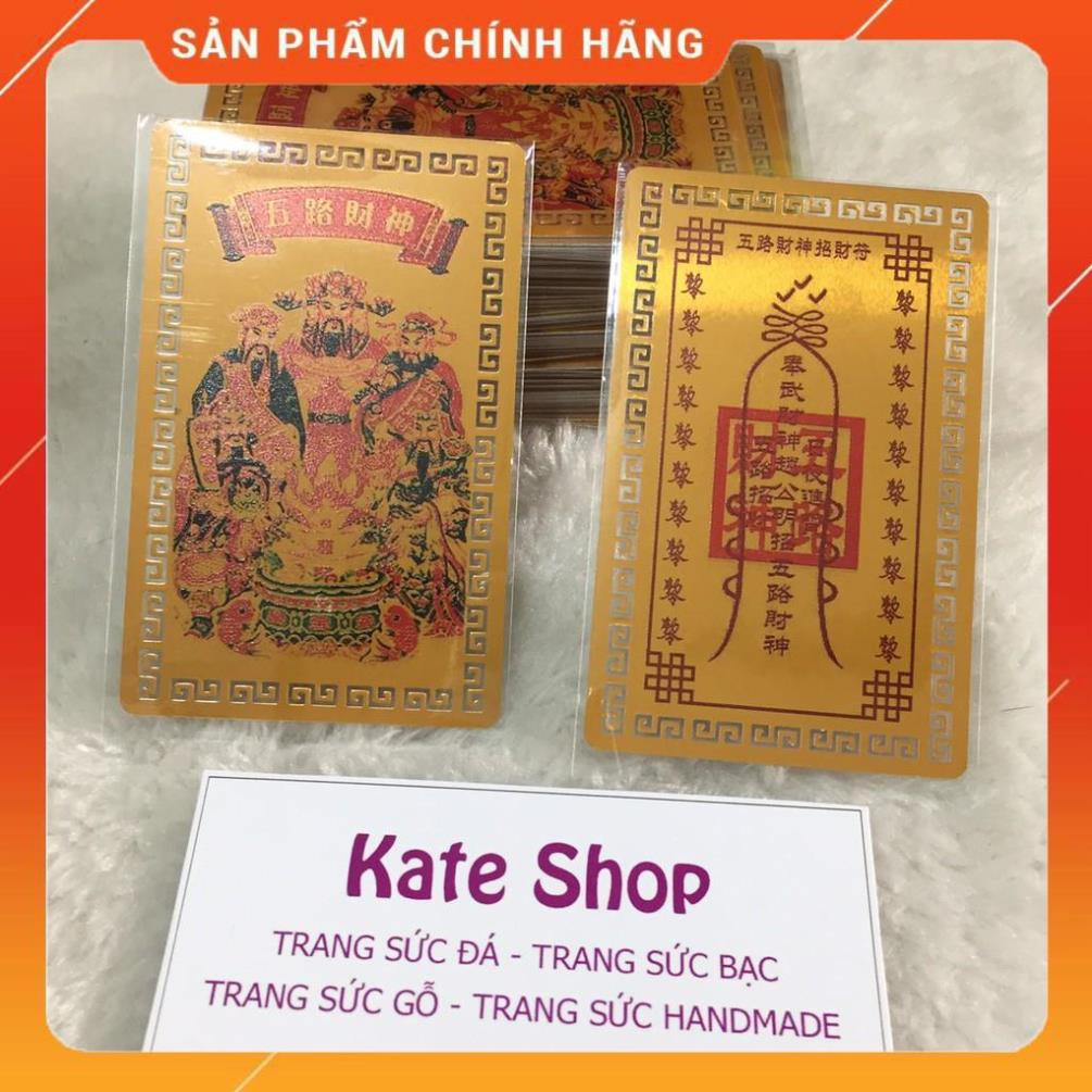 Kbnl kim bài ngũ lộ thần tài phù khai vận mở