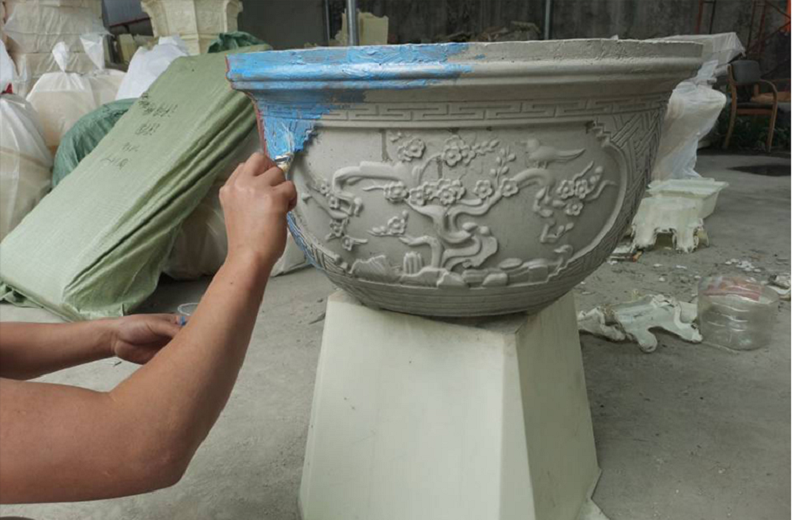 khuôn chậu tròn 40 có lòng trong