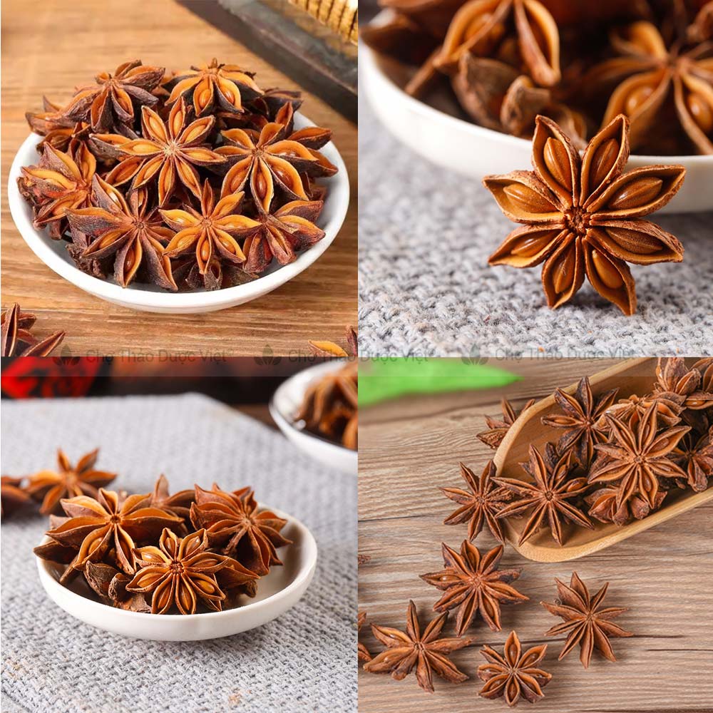 Hoa hồi 500g, đại hồi, khô, thơm, gia vị tẩm ướp tự nhiên, quế, hồi, thảo quả, nguyệt quế tự chọn