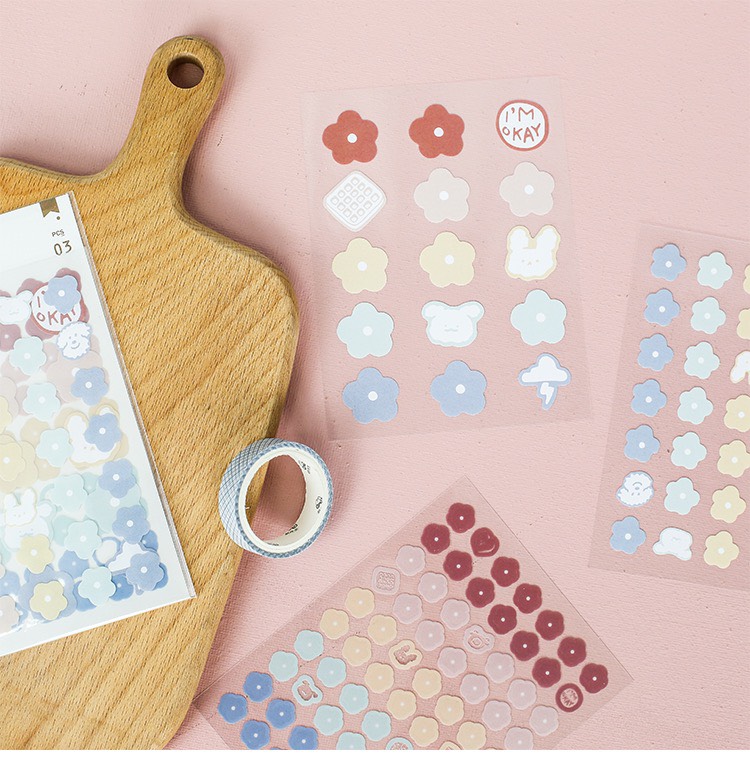 Miếng Dán Sticker ⚜️FREESHIP⚜️Trang Trí Sổ Lưu Niệm
