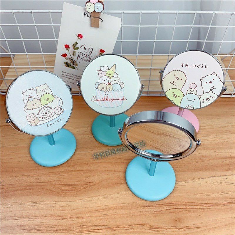 Gương Để Bàn Mini Xoay 360° độ Hình Cute