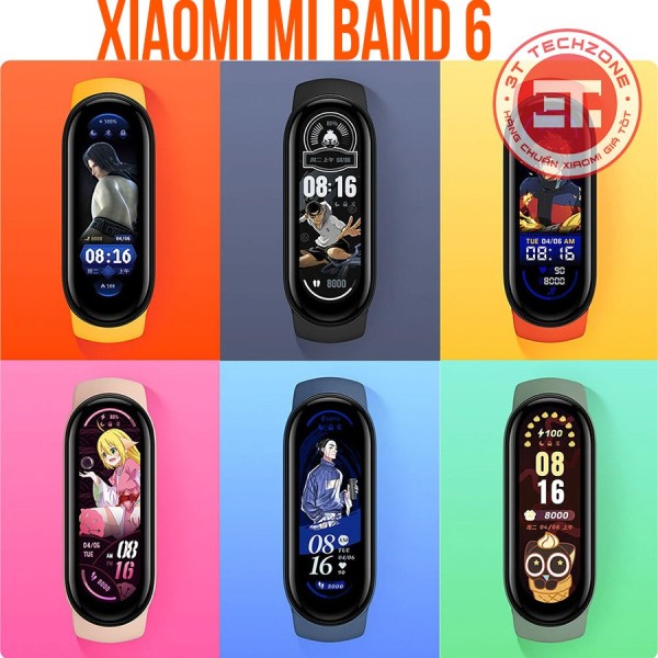 Vòng đeo tay thông minh Xiaomi Mi Band 6 - Màn hình tràn viền - đo nồng độ oxy trong máu SpO2 - [ ]