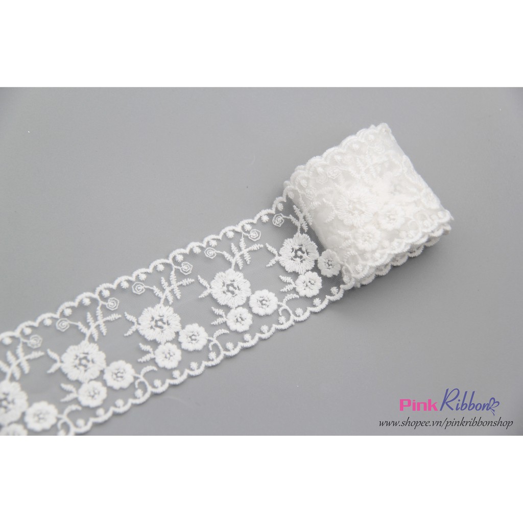 Ren Thêu Hoa Cỡ 5Cm