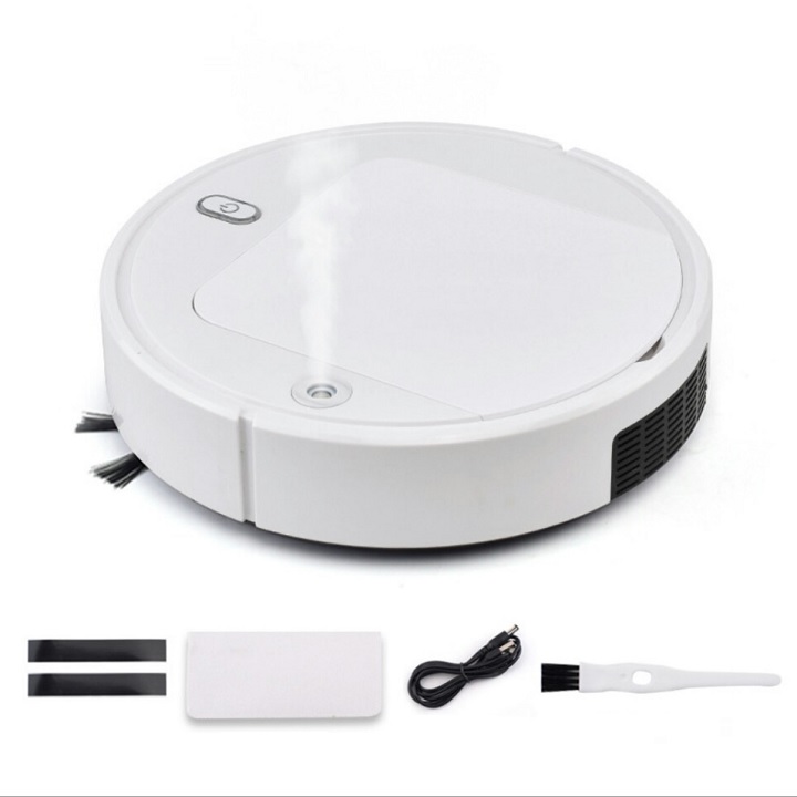 Robot hút bụi lau nhà phun sương xông tinh dầu tự động Model IS 28A - Hút sạch bụi bẩn, tóc rụng, lông động vật - Thời lượng pin lâu - Giá tốt, bảo hành 1 đổi 1