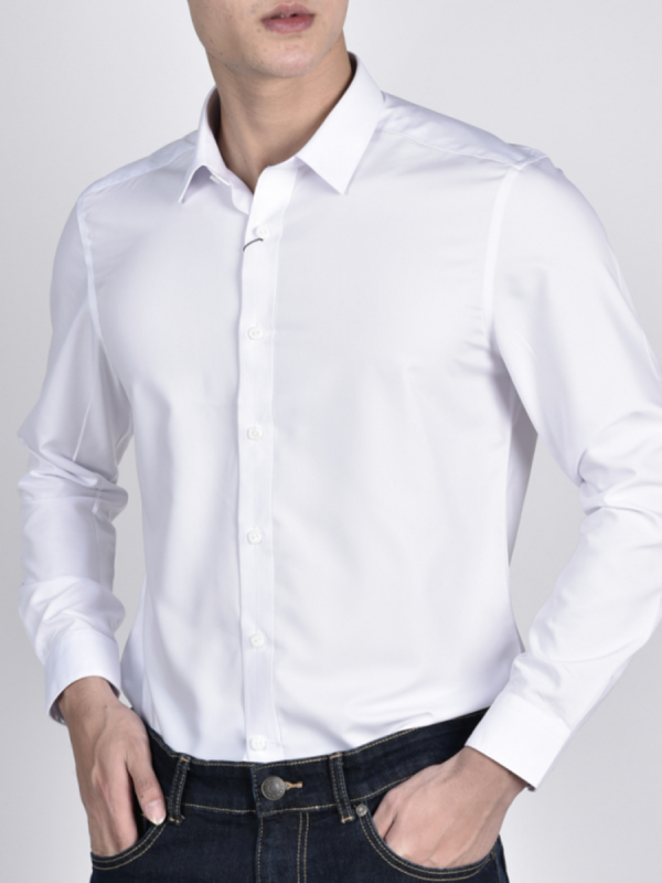 OWEN - Áo sơ mi dài tay Regular Fit AR91009D1 màu Trắng chất liệu Bamboo