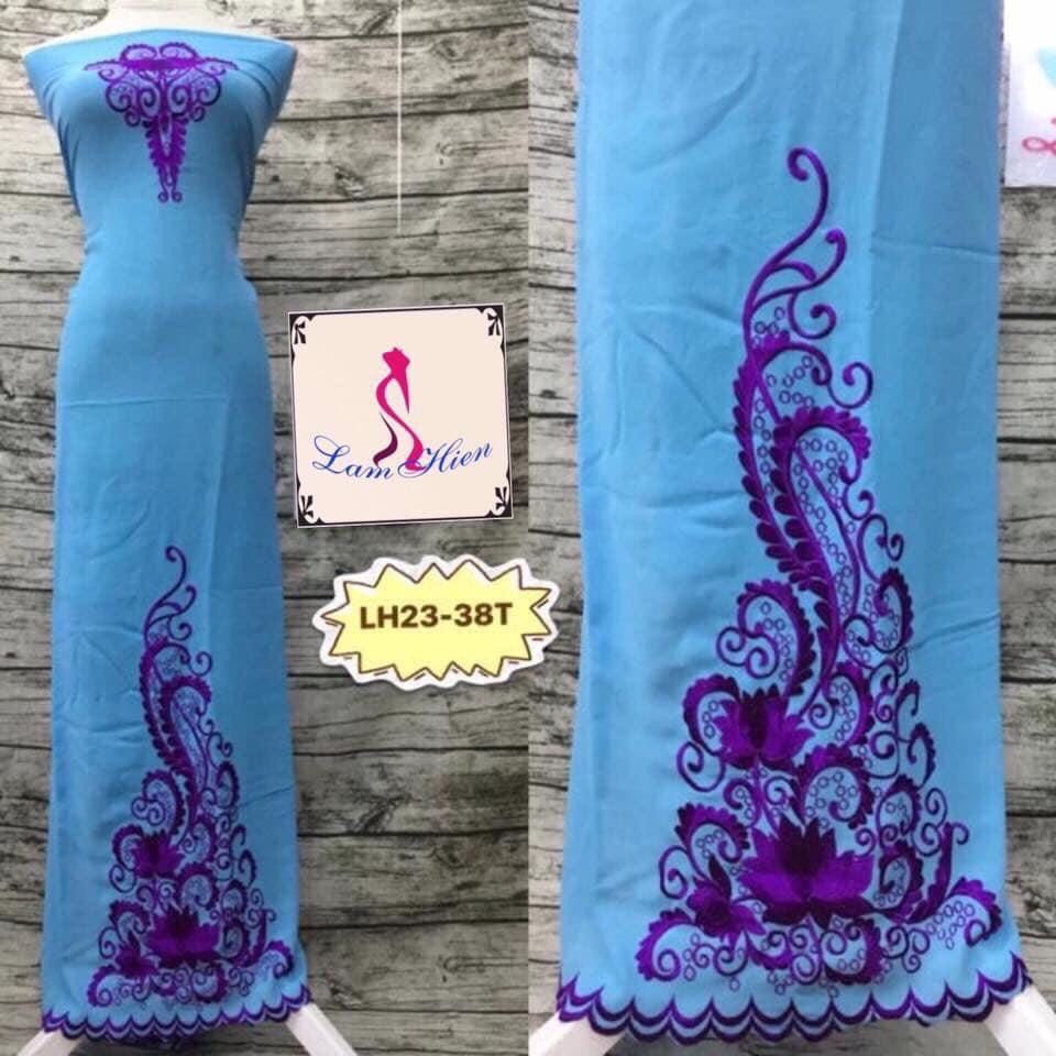 Vải áo dài thêu chân (230k giảm còn 159k/áo. to 169k) LH23