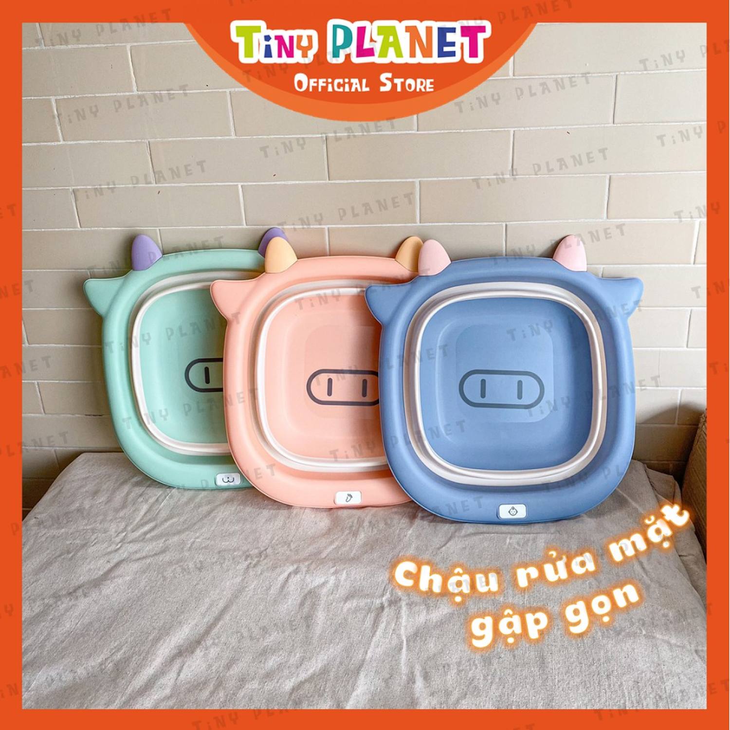 Chậu gập gọn rửa mặt hình bò sữa