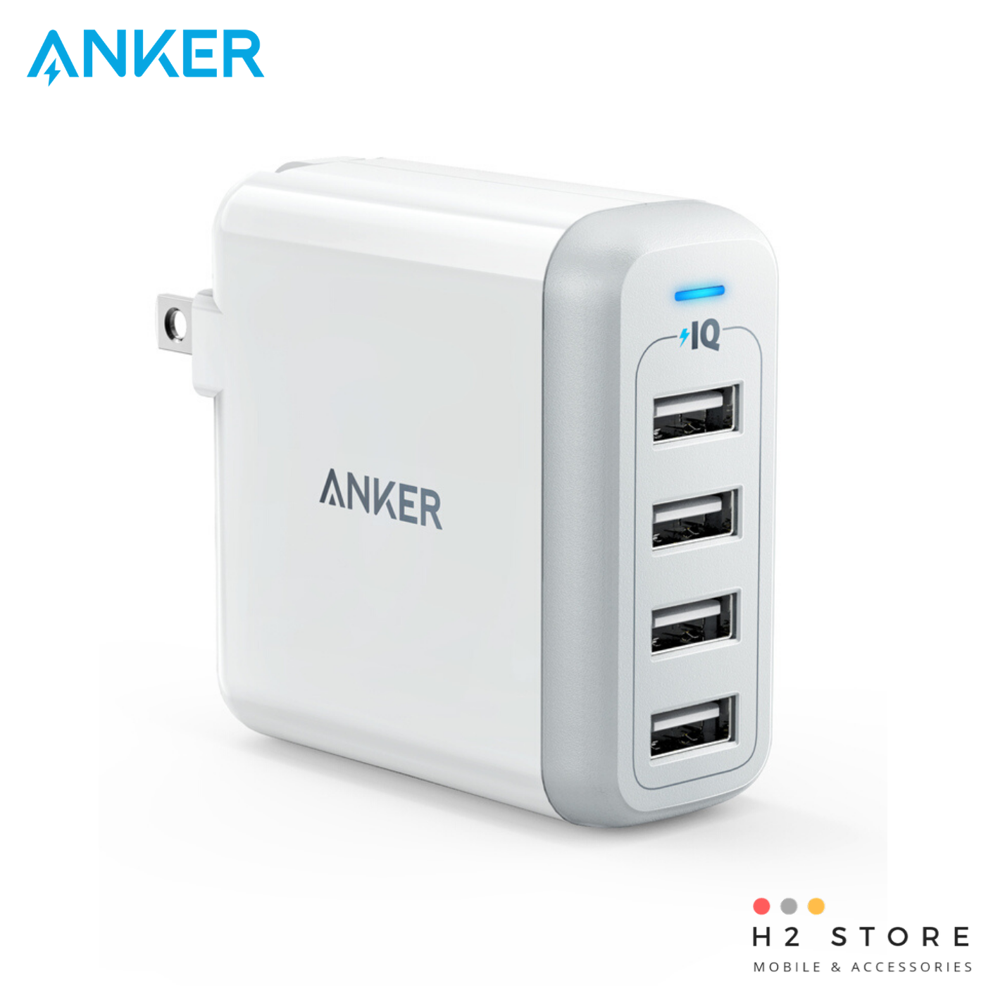 Sạc Anker 4 cổng, 40w - [PowerPort 4, 40w] - A2142