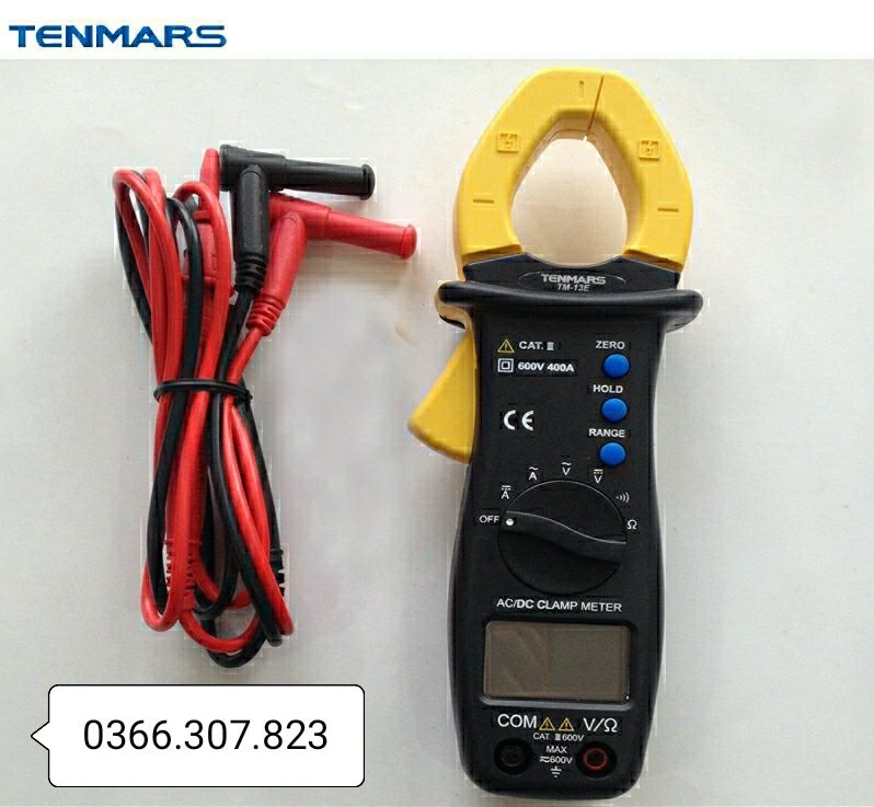 [HCM]Ampe kìm đo dòng AC/DC Tenmars TM-13E (400A)