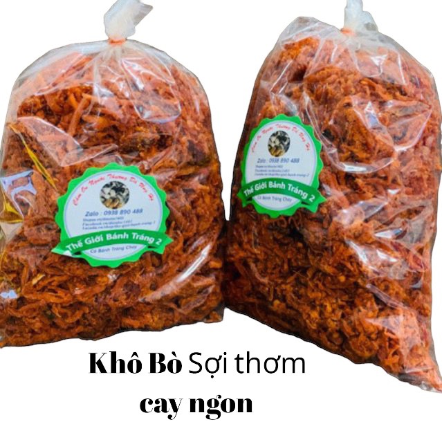 1kg khô bò sợi - đồ ăn vặt Tết