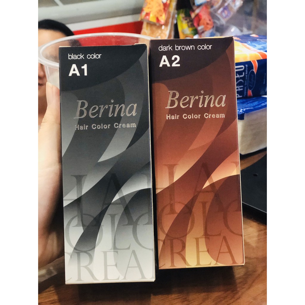 Thuốc nhuộm tóc Berina A1,A2 Thái Lan