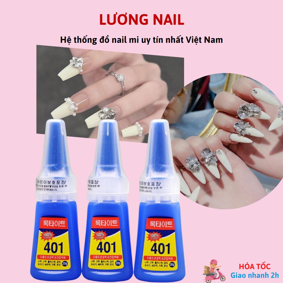 Keo 401 gắn móng giả , đính đá