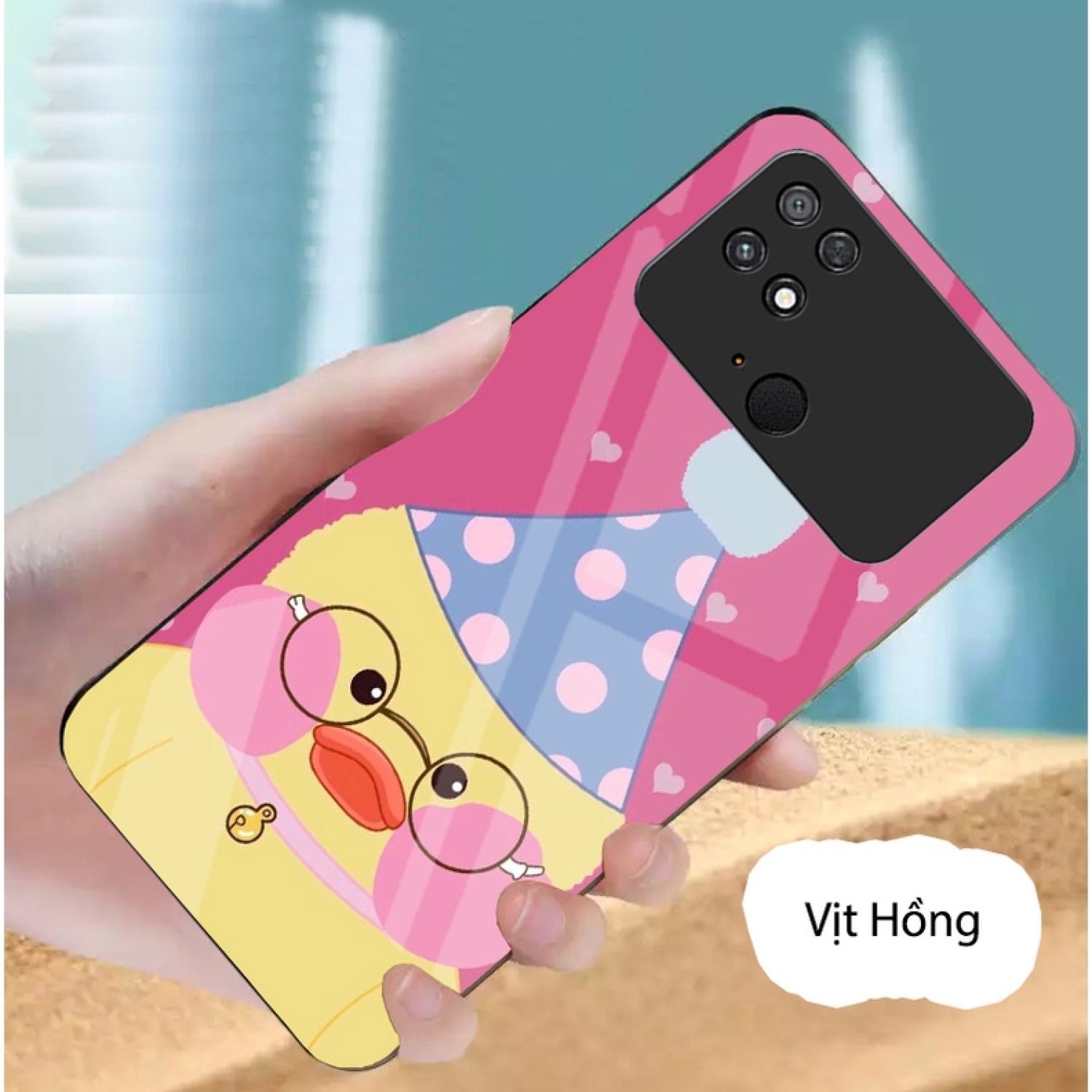 Ốp lưng xiaomi poco c40 mặt kính gương bóng