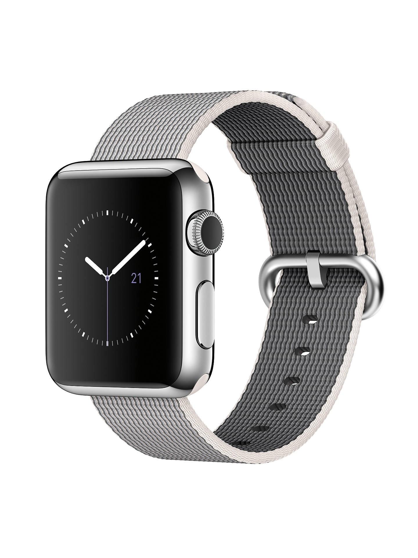 Dây đeo cho Apple Watch White Woven Nylon 38mm